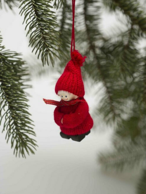 Tomte Ornament Black Shoes