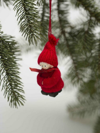Tomte Ornament Black Shoes