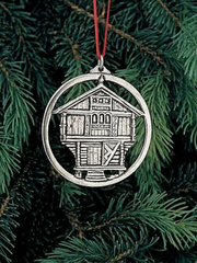 Stabbur Pewter Ornament Norway