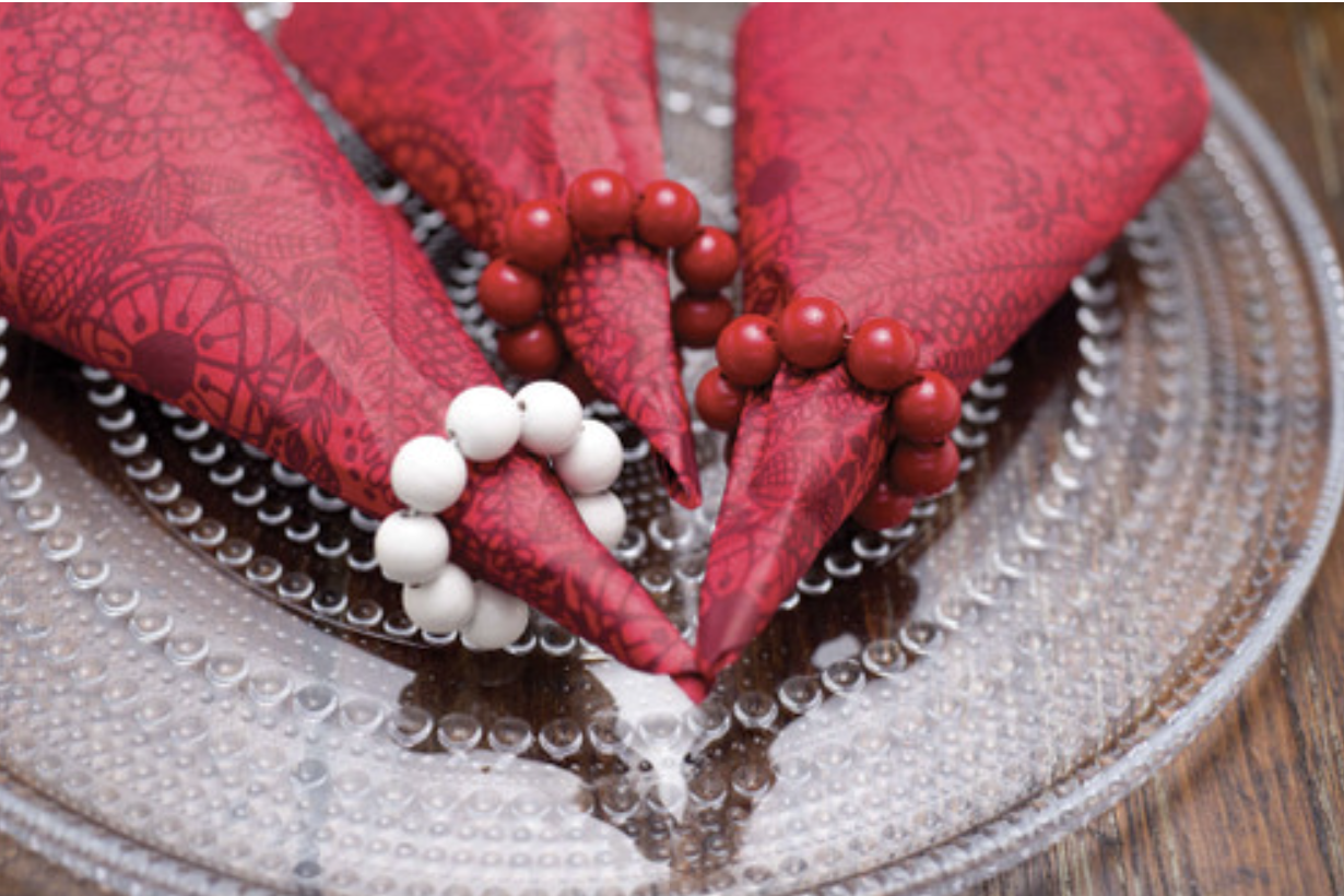 Bead Napkin Ring Holder