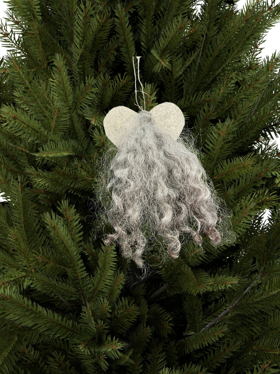 Sheep Angel Heart Ornament