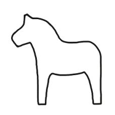Fired Up Tile Dala Horse