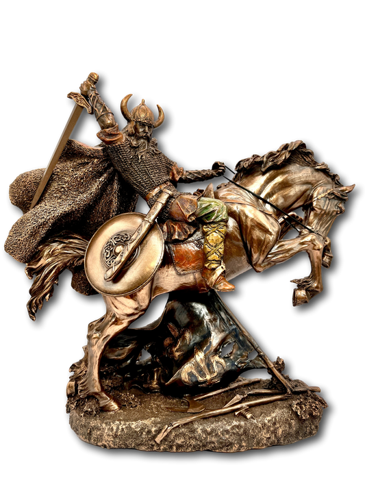 Viking Bronze Warrior Horse