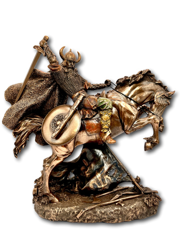 Viking Bronze Warrior Horse