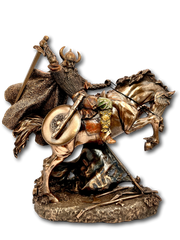 Viking Bronze Warrior Horse