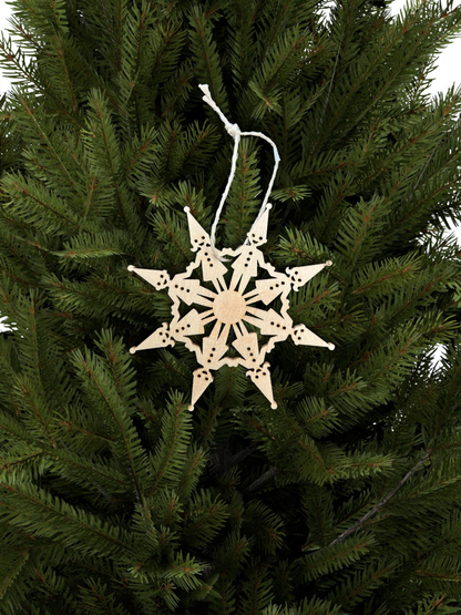 Wood Lazer Cut Ornament Kids