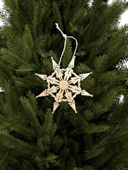 Wood Laser Cut Ornament Children
