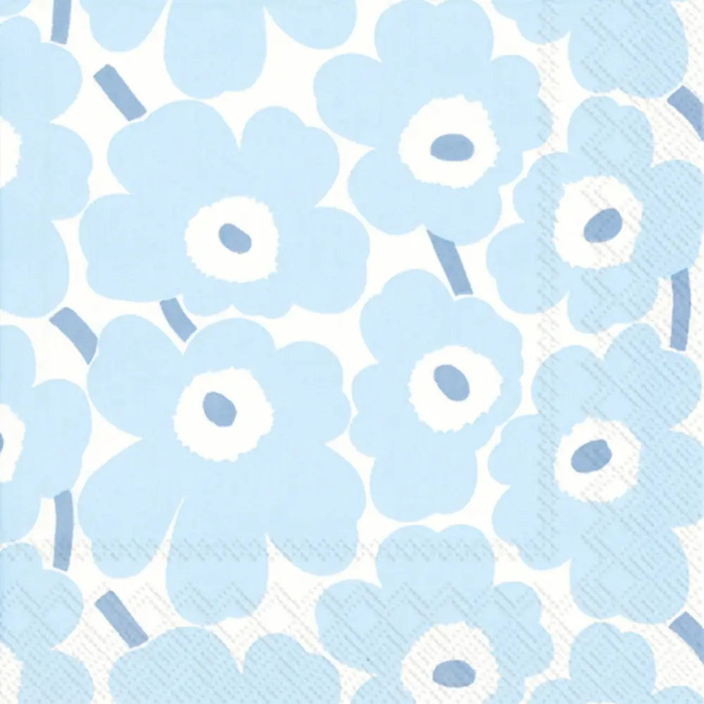 Mini Unikko Lt Blue Marimekko Lunch Napkin