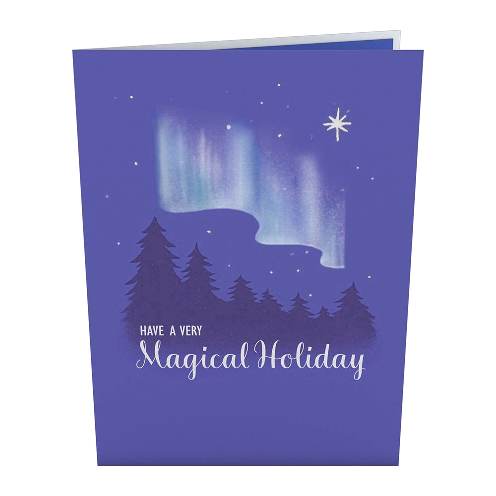 Card Winter Borealis Holiday Pop-Up Card Lovepop