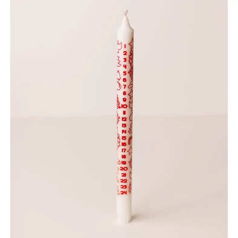 Advent Taper Red & White
