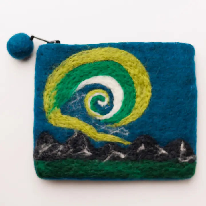 Felt Coin Northern Lights