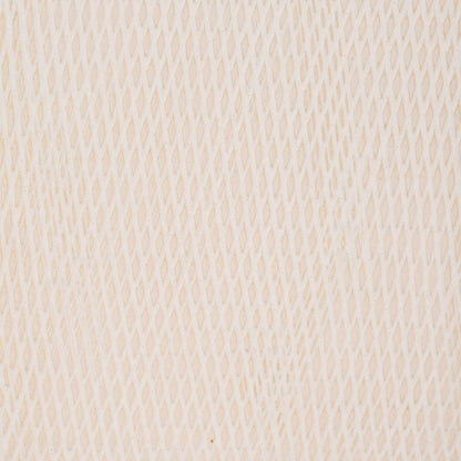 Vase Grooved Ivory Square