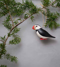 Puffin Hand Carved Ornament 2.5"H