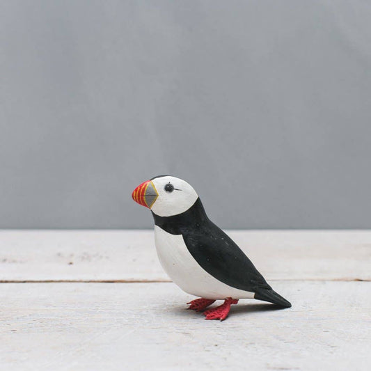 Mini Puffin - 3"H - Hand Carved
