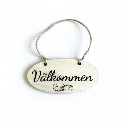 Welcome Sign Engraved Wood Aurora North Home