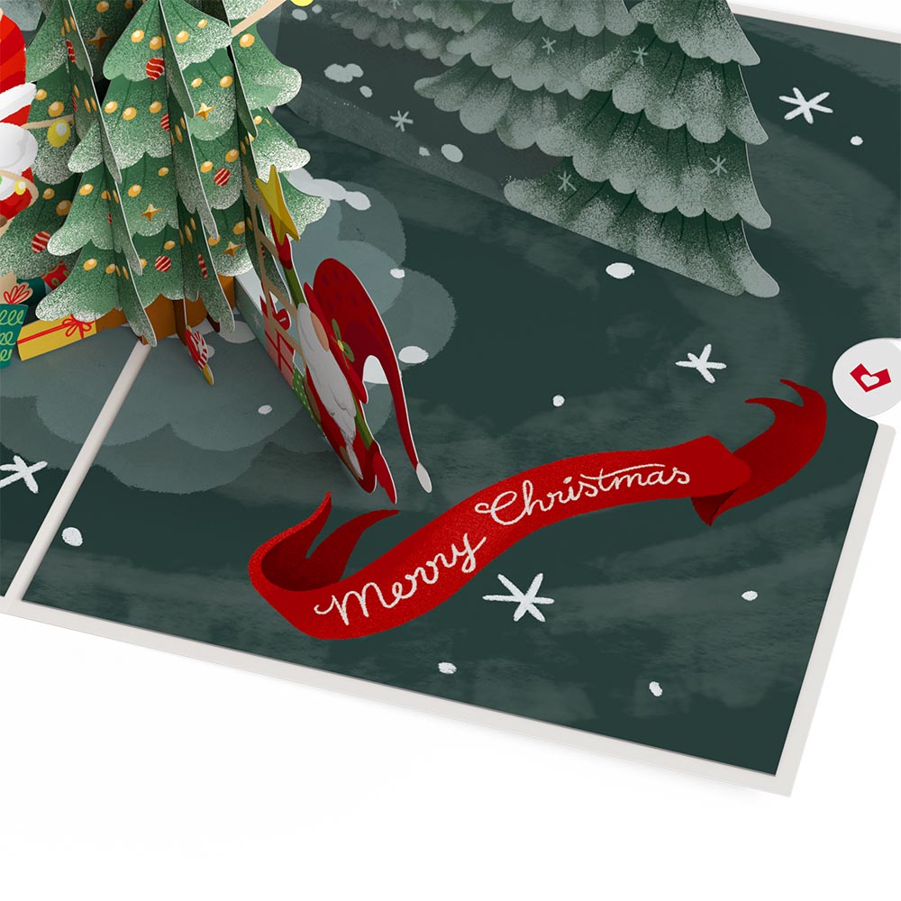 Card Christmas Gnome Pop-Up Card Lovepop