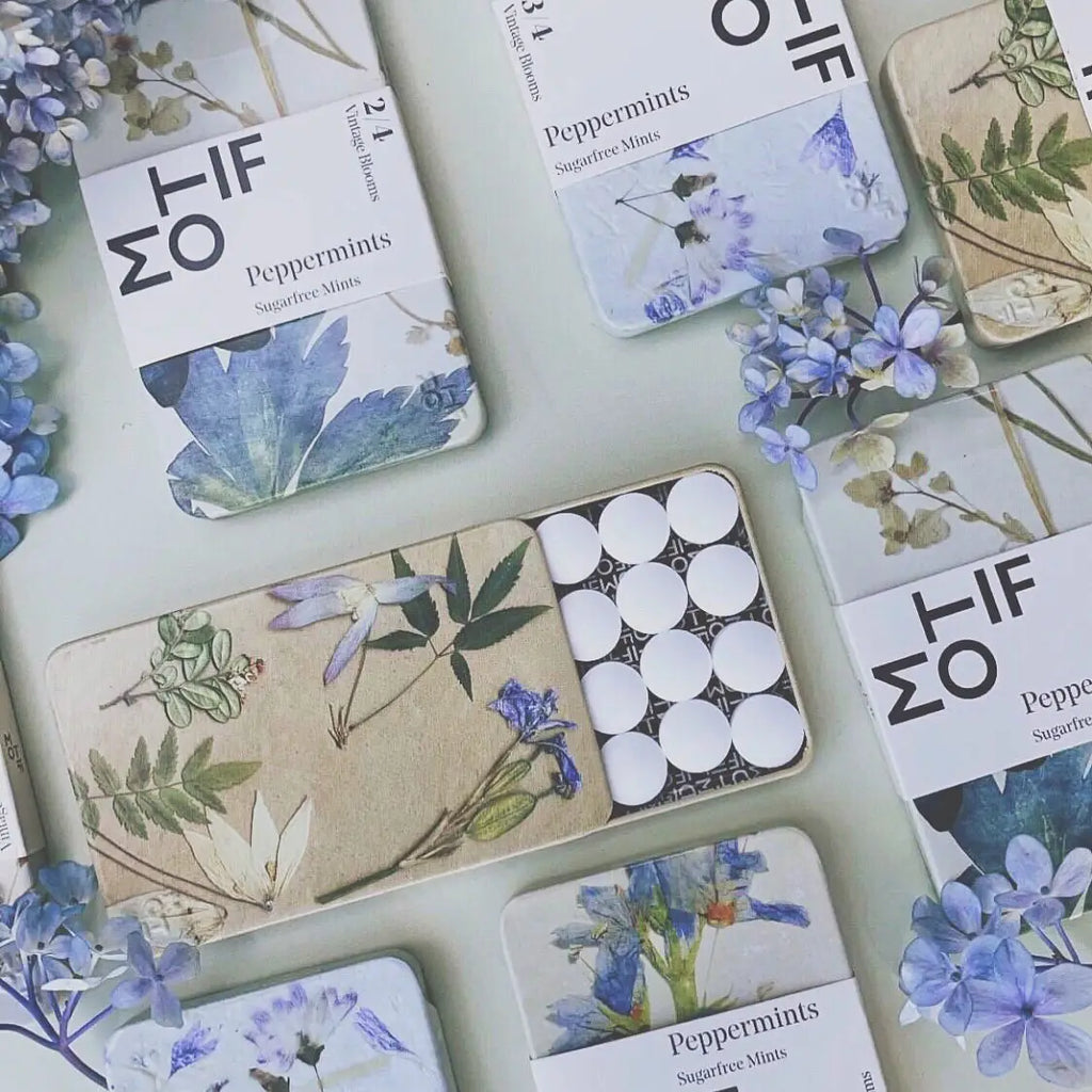 MOTIF Sugar Free Mints - Vintage Blooms