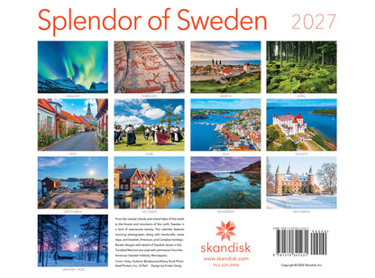 2027 Splendor of Sweden Calendar