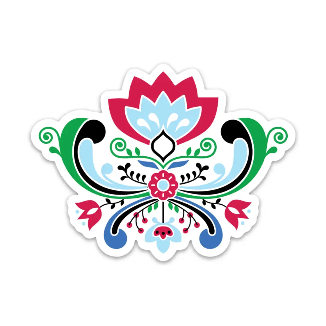 Sticker Norwegian Rosemaling