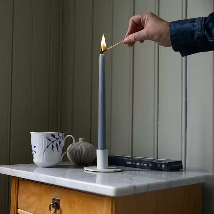 Llijeholmens Taper Candle Dove Blue