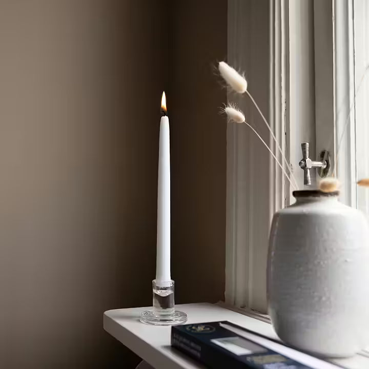 Llijeholmens Taper Candle White