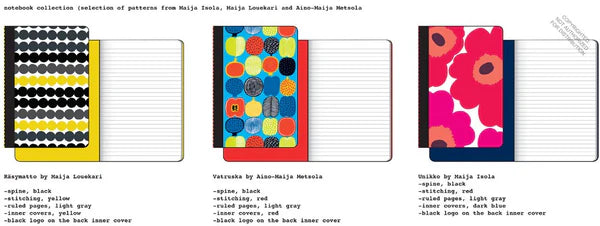 Marimekko Notebook Set of 3