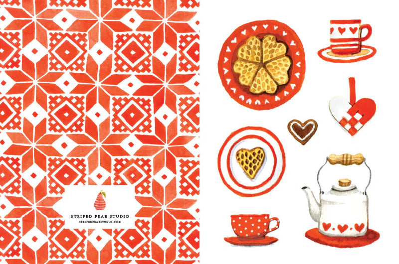 Notecards Red Hygge