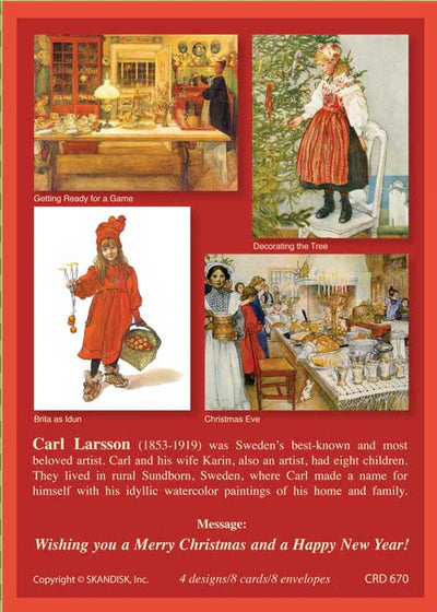 Carl Larsson Christmas Cards Notes
