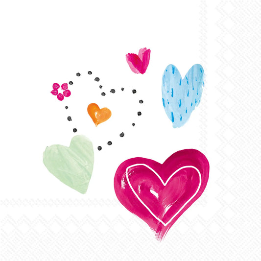 Joyful Love Beverage Napkin