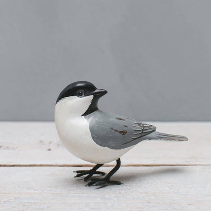 Mini Chickadee - 3"H -Carved Wooden Ornament