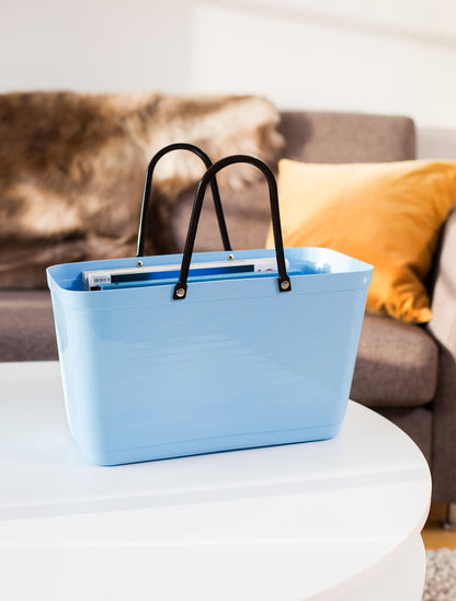 Hinza Tote Light Blue Green Plastic