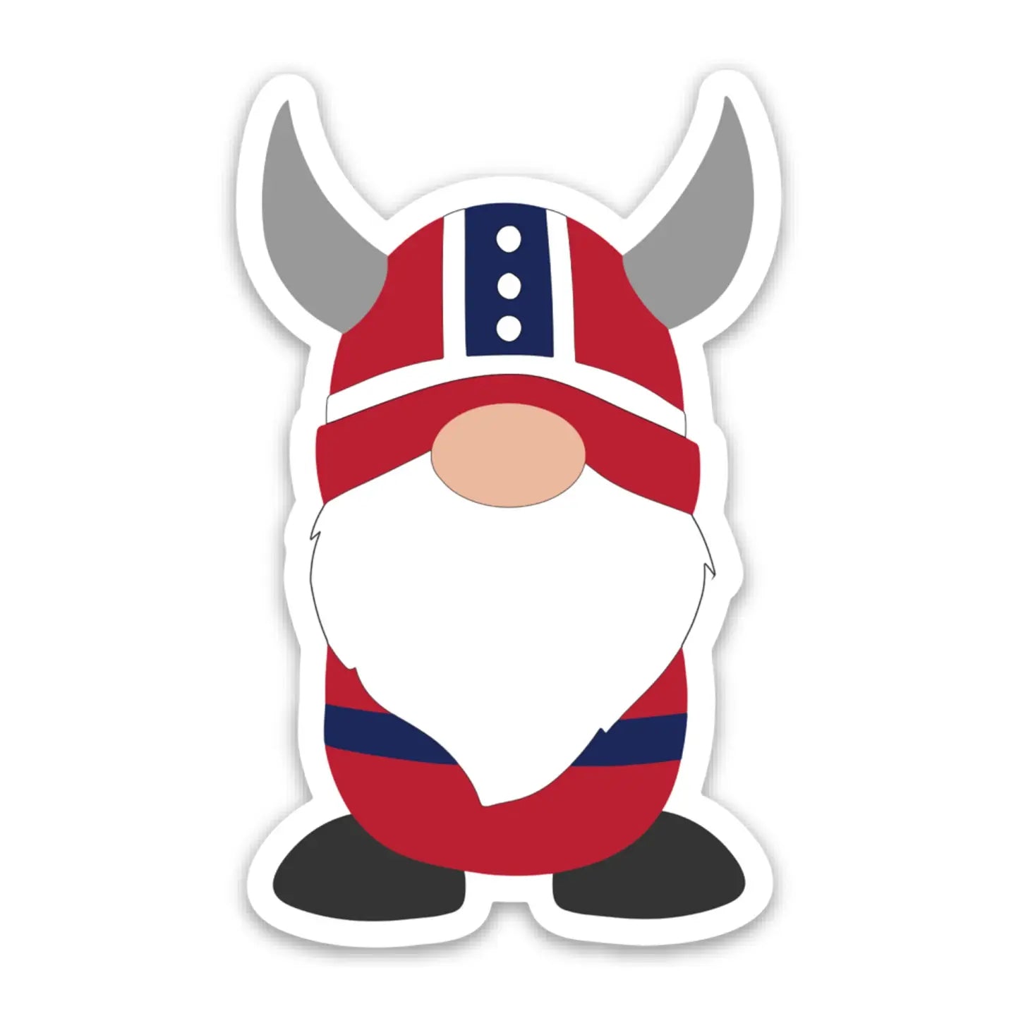 Sticker Norwegian Viking Boy Gnome