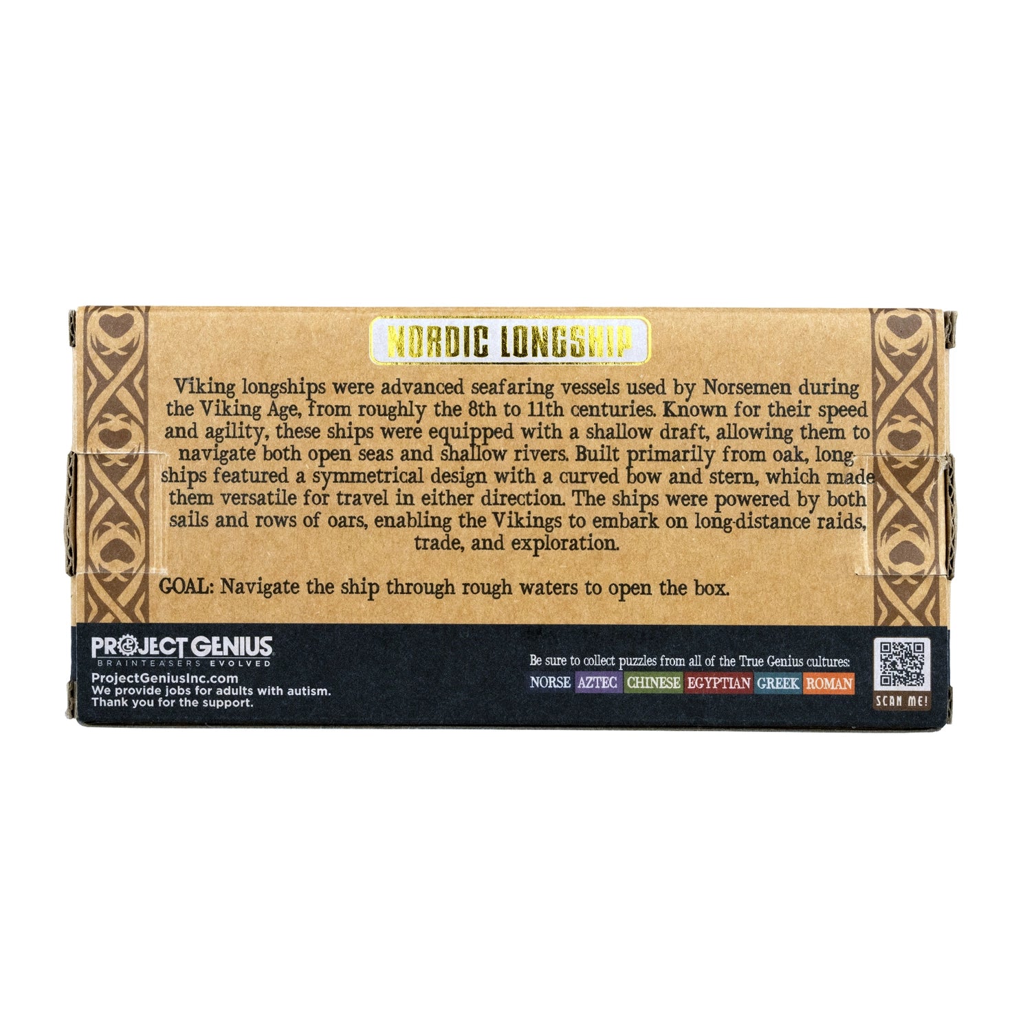 Nordic Longship Secret Puzzle Gift Box