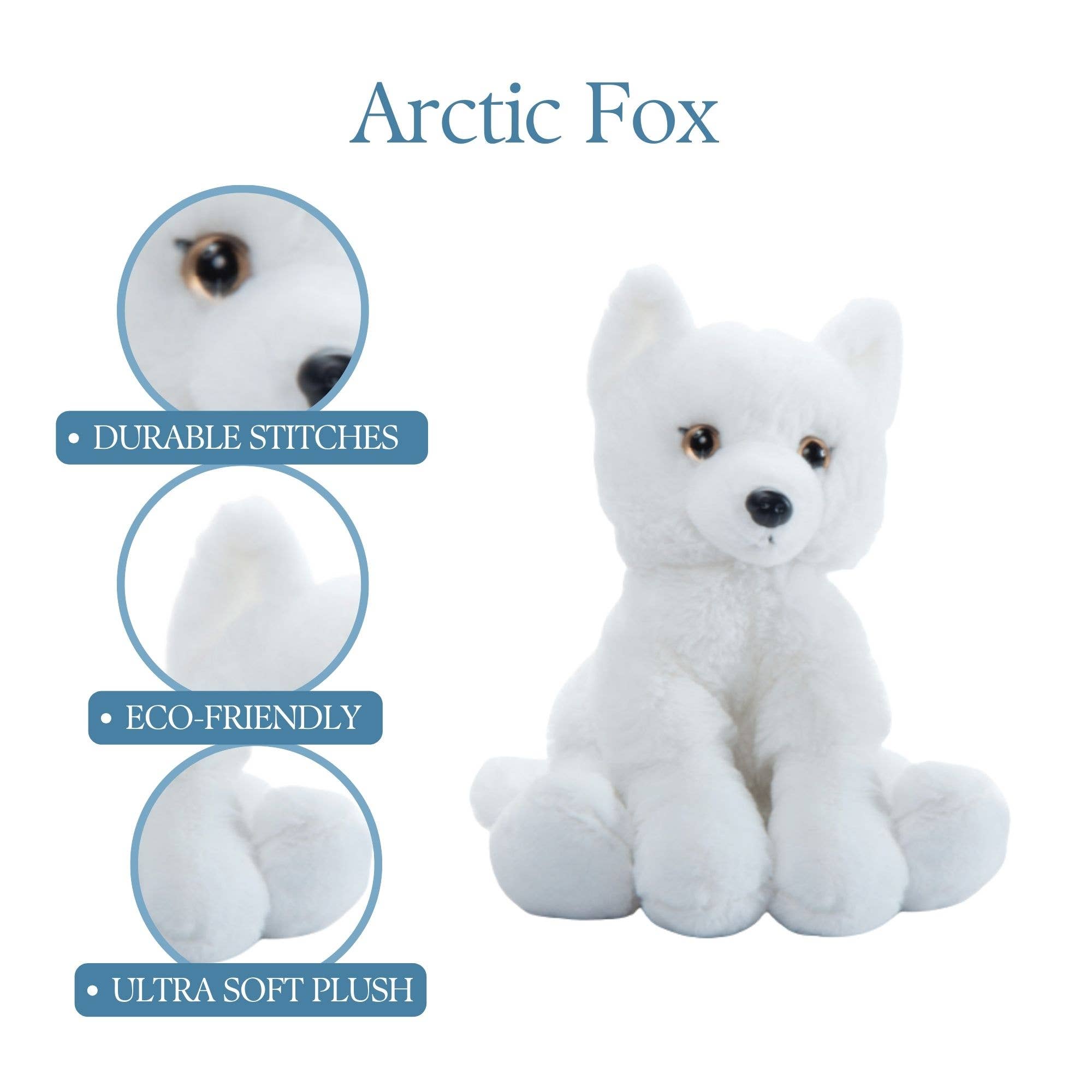 9" (22cm) Wild Onez Arctic Fox