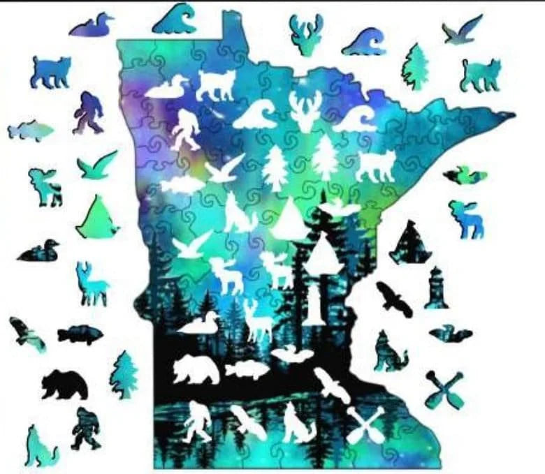Puzzle Wood Midwest Art