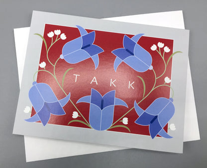 Card Cindy Lindgren Takk, Norwegian Thank You