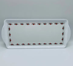 Almond Cake Serving Tray Hearts & Pines