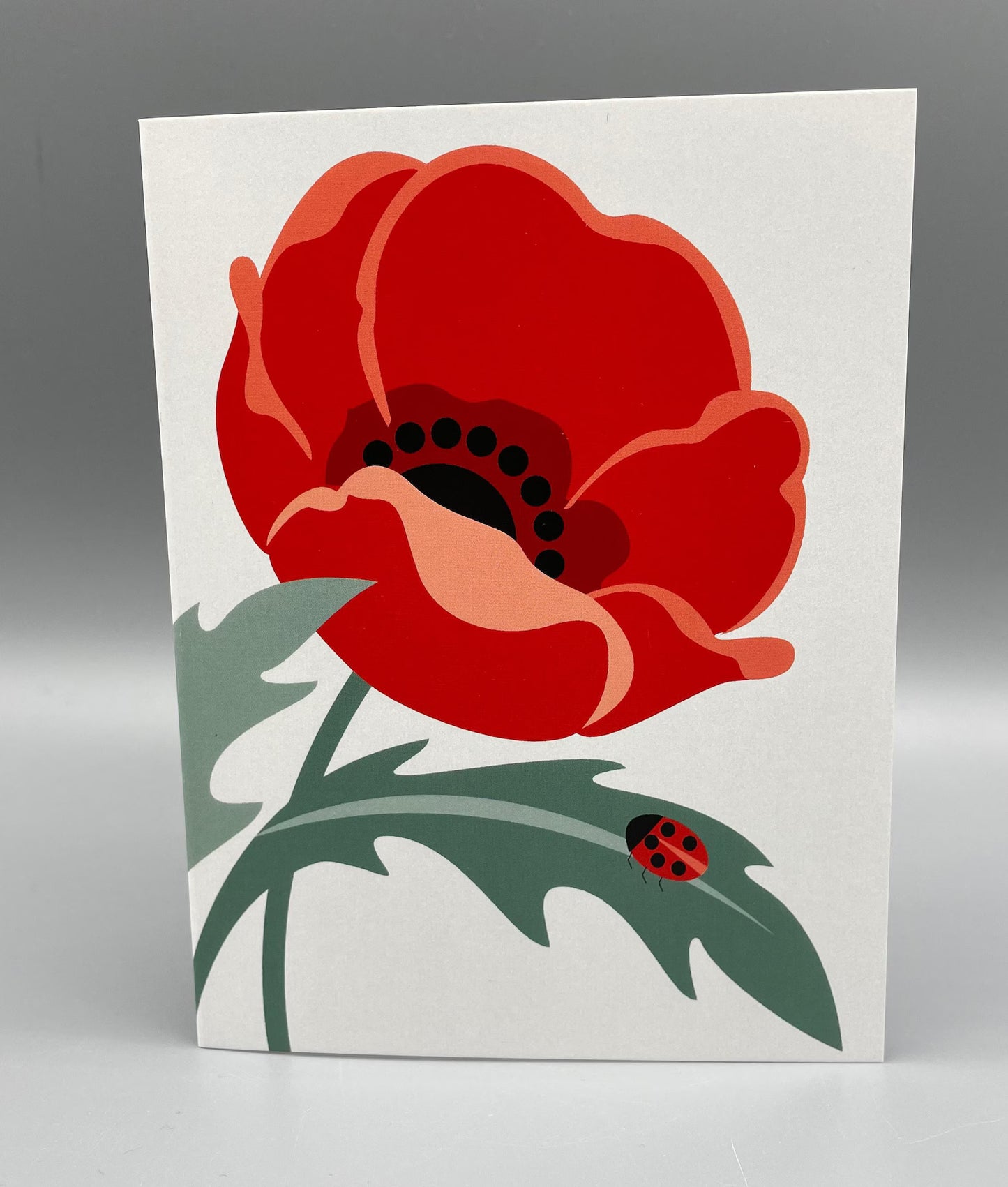 Card Cindy Lindgren Poppy Lady Bug