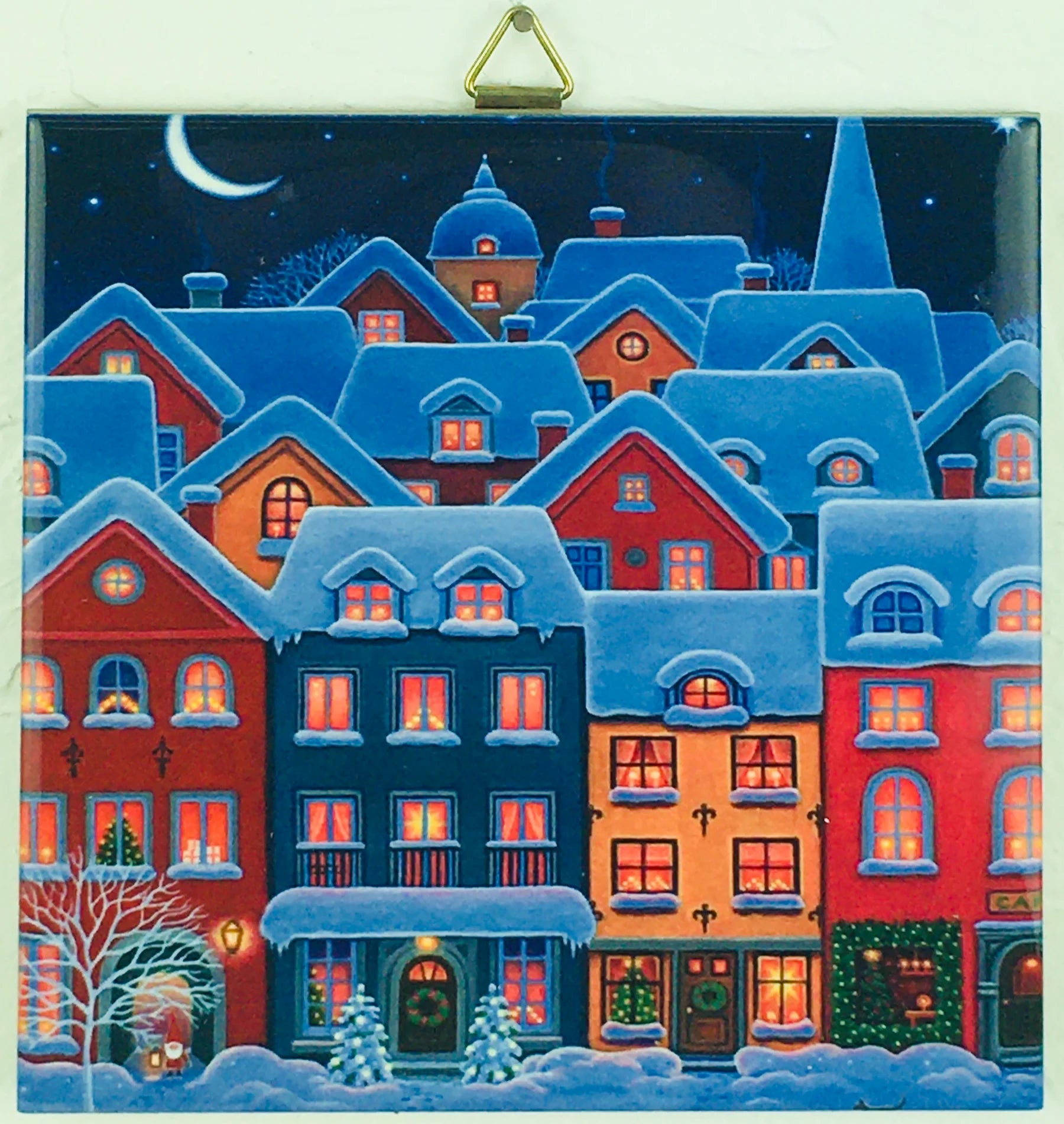 Houses Ceramic 6in Tile