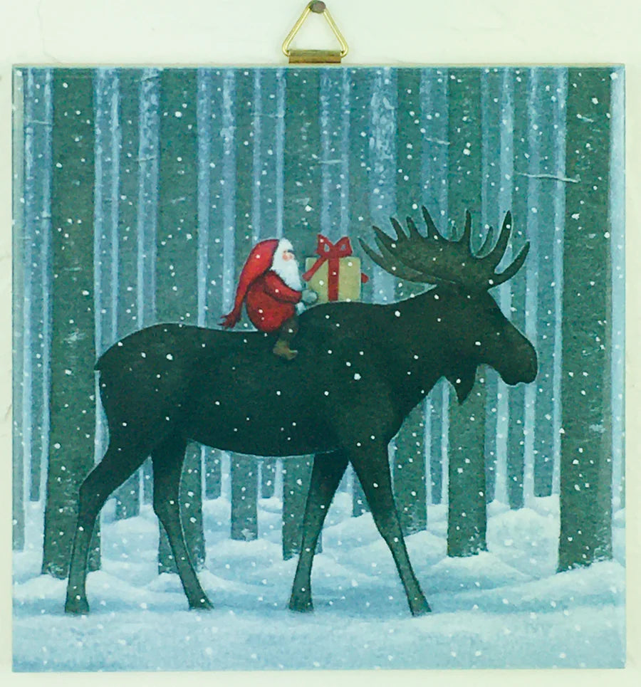 Tile Eva Tall Trees with Moose