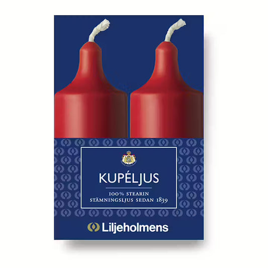 Llijeholmens Candle Kupeljus Red 2 Pack