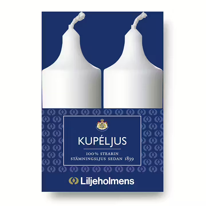 Llijeholmens Candle Kupeljus White 2 Pack