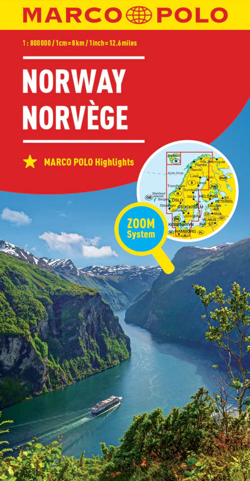 Map Norway Marco Polo