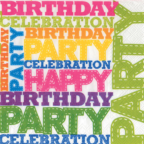 Birthday Party Beverage Napkin