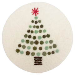 Felted Trivet Christmas Tree