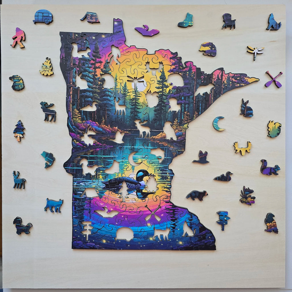 Puzzle Wood Midwest Art
