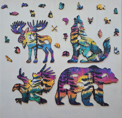 Puzzle Wood Midwest Art