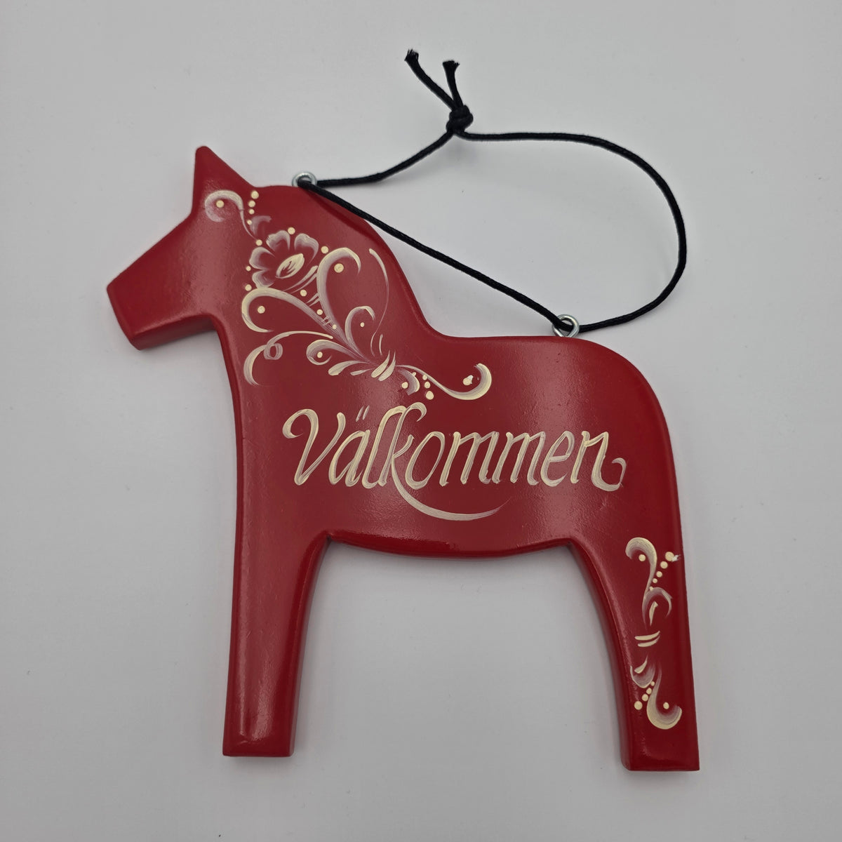 Dala Valkommen Wood Sign