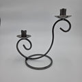Danish Iron 2 Curl Candleholder