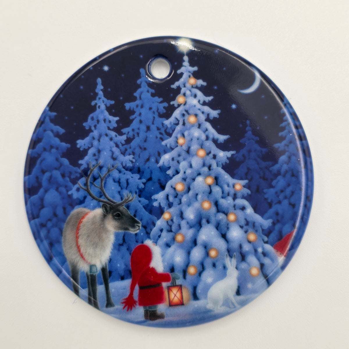 Ornament Eva Tomte, Tree, and Reindeer